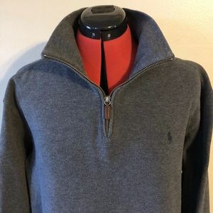 Polo Ralph Lauren Grey Half Zip Pull-Over Large.